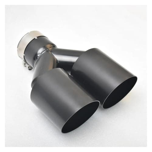 Image of Car Outlet Motors Stainless Steel Muffler Double Tube Exhaust Tail Pipe Automotive Rear Throat Parts Silencer(IN76-OUT89mm)