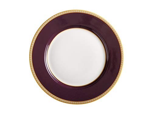 Image of Maxwell & Williams Teas & C’s Kasbah Cake Plate in Gift Box, Classic Rim Style, Porcelain, Violet, 19.5 cm
