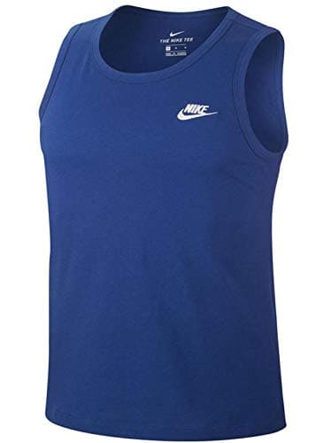 Image of Nike Men's M NSW Club Tank Top, Blue (indigo force / White), S
