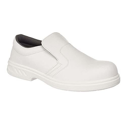 Image of Portwest FW81 Water Resistant Steelite Slip On Safety Shoe S2 White, 43