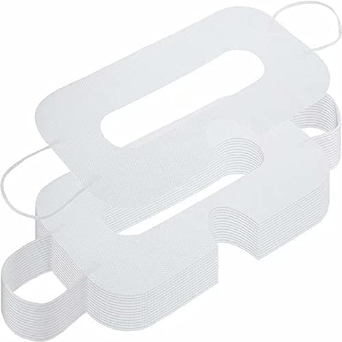 Image of DERJDISF Disposable Face Masks for VR Devices - Hygienic, Skin-friendly VR Glasses Covers - Ideal for Oculus, HTC Vive Pro, Samsung Note, Google Cardboard