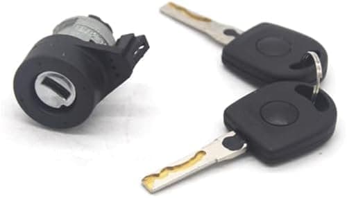 Image of MKVAXR Auto Door Lock Actuator Ignition Switch Lock Barrel Set, for Passat, for Seat, for Bora, for Golf Iv, A2 A3 A4 A6 A8 3B0905855C 107905855Cb