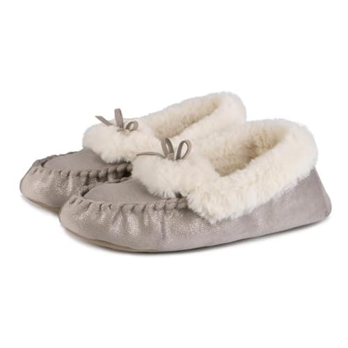 Image of totes toasties® Ladies Sparkle Moccasin Slippers