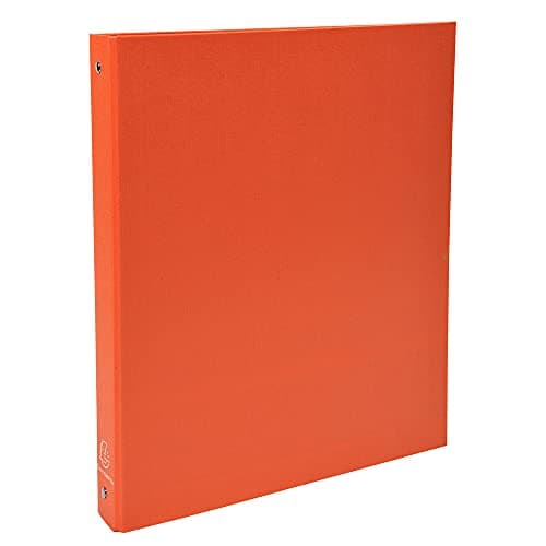 Image of Exacompta - ref. 51374SE - 1 Rigid PP binder - 4 round rings, diameter 30 mm - Spine 40 mm - External dimensions: 32 x 26 cm - A4 file format - Colour: orange