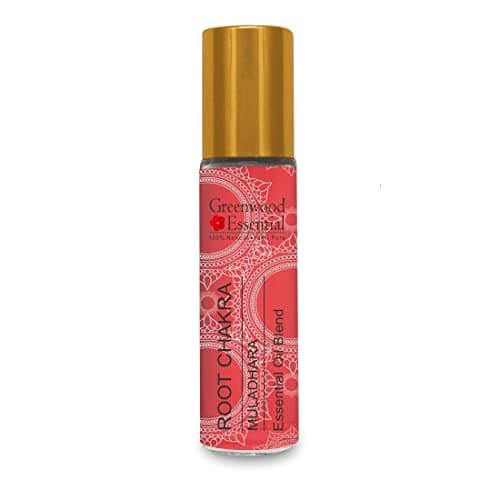 Image of Greenwood Essential Root Chakra Oil (Muladhara) - Ideal for Meditation, Purification, Yoga, Chakra Alignment, Relaxation, Healing & Rituals, 8ml (0.27 oz)
