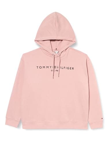 Image of Tommy Hilfiger Women’s Corp Logo Hoodie, Pink (Foggy Pink), 20