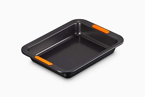 Image of Le Creuset Non-Stick Carbon Steel Bakeware Rectangular Cake Tin, 28 cm, Black, 46079280010000