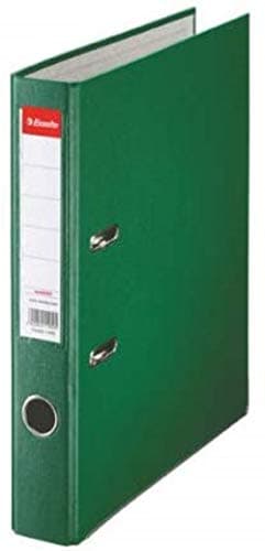 Image of Esselte A4 Lever Arch File, Green, 52mm Spine, Plastic, Pack of 1, 81196