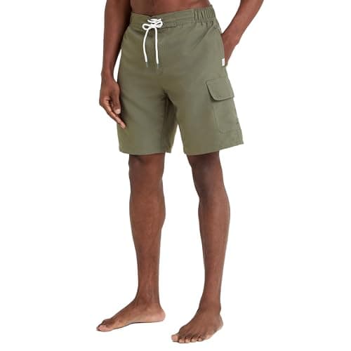 Image of TOG24 Aslan Men's Swim Shorts. 100% Recycled Polyester For Sustainable Mens Swimming Shorts. Featuring Multiple Pockets & A Drawstring For A Comfortable Fit. Take Them On Holiday Or To The Local Pool.