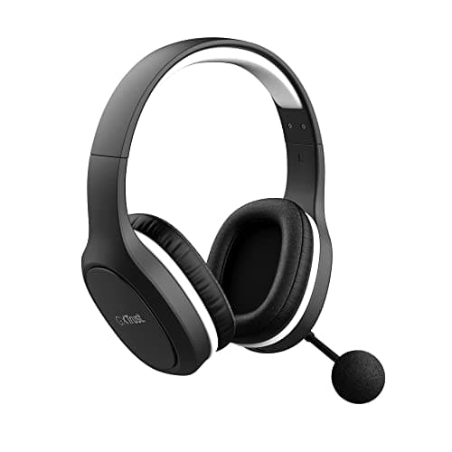 Image of Trust Gaming GXT 391 Thian Sustainable Wireless Gaming Headset for PS5, PS4 and PC, 5.8 Ghz, USB Dongle, Over Ear, Rechargeable, Multi-Platform, Lightweight Wireless Headphones with Microphone - Black