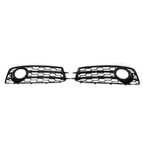 Image of 2Pcs Front Bumper Fog Light Grille Grill Cover Replacement, Compatible For A3 8P S-Line 2009-2012 Left & Right Side, Replace 8P0807681AF 8P0807682AF