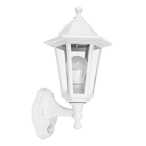 Image of MiniSun | Traditional Victorian Style Security Wall Light with Integrated PIR Motion Sensor | Outdoor Wall Lights, Home Décor & Improvement Essential | Includes 6W LED Bulb | Mains Wired