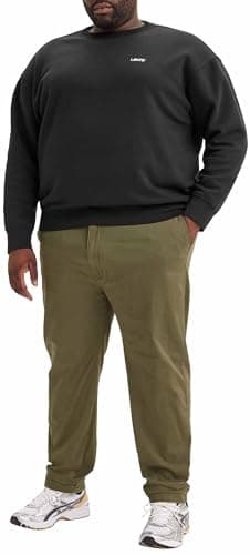 Image of Levi's Men's XX Standard Tapered Chino Big & Tall Trousers, Olive Night, 46W / 32L