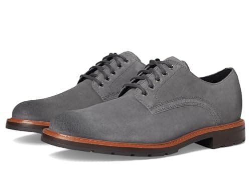 Image of Cole Haan Men's Chamberlin Grand Plain Toe Oxfords, Quiet Shade Suede, 7 UK