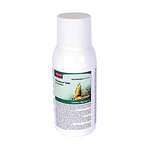 Image of Rubbermaid Commercial Products Microburst 3000 Aerosol Refill | Washroom Odour Neutraliser | 75 ml, Rain Forest
