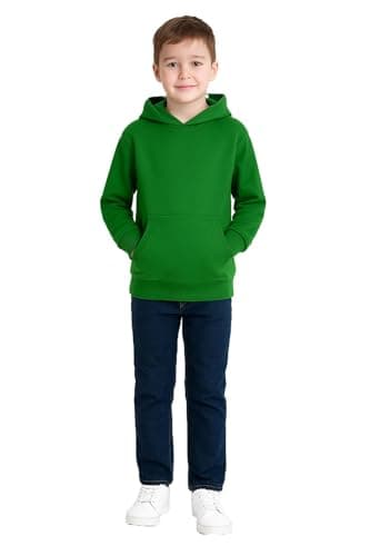 Image of A2Z 4 Kids Girls Boys Plain Sweatshirt Tie Dye Pullover - Plain Sweat Hoodie Green 9-10