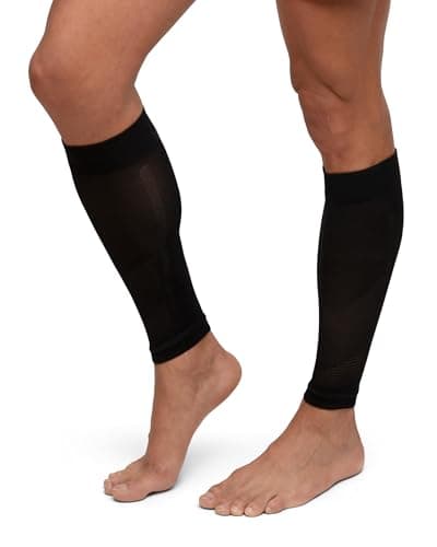 Image of DANISH ENDURANCE Calf Compression Sleeve, 21-26 mmHG, Calf Support, for Men & Women, Unisex, 1 or 3 Pack, Black, M