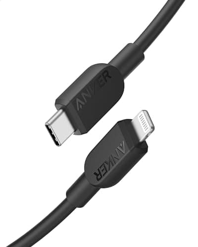Image of Anker USB C to Lightning Cable(6FT,Black), MFi Certified for iPhone 14 Series, and More(Charger Not Included)