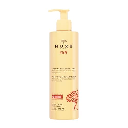Image of Nuxe Sun Refreshing After-Sun Lotion 400ml, Cooling After-Sun Body Lotion, Hydrates & Revives Skin, Enhances Glow & Extends Tan for 2 Weeks, Vegan Formula