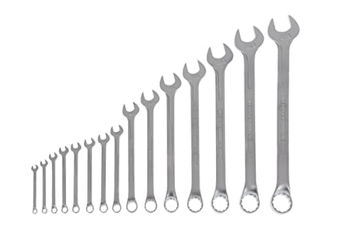 Image of GEDORE 15-pc. Combination spanner set, AF 6-32 mm, Offset, Bi-hex, UD profile, Spanner set, 1 B-0115