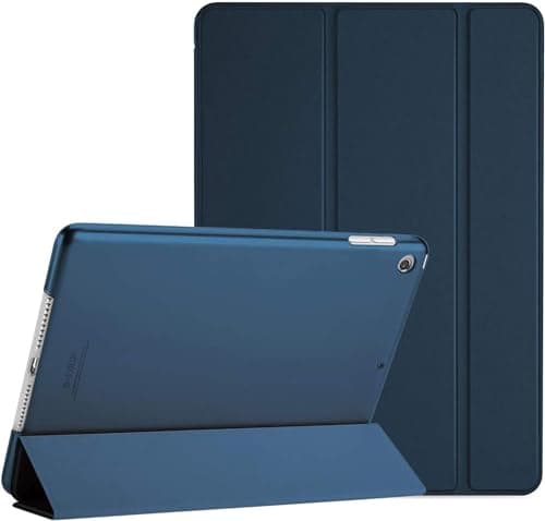 Image of M TECH Smart Pu Leather Flip Folio Stand Case for Apple iPad Air/Air 2 9.7 1st 2nd Gen 2013 2014 & iPad 9.7-Inch 6th / 5th Generation 2018 2017, Smart Book Cover (Blue)