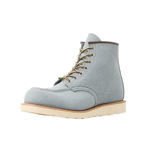 Image of Red Wing Shoes mens 6" Moc Toe, Dusty Blue, 7 UK