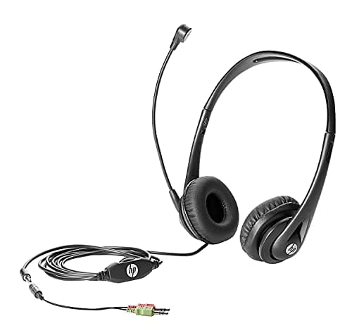 Image of HP Business Headset v2 - Headset - full size - wired - for Elite Slice G2, EliteDesk 705 G5, 800 G5, ProDesk 600 G5, ProOne 400 G5, 440 G5, 600 G5