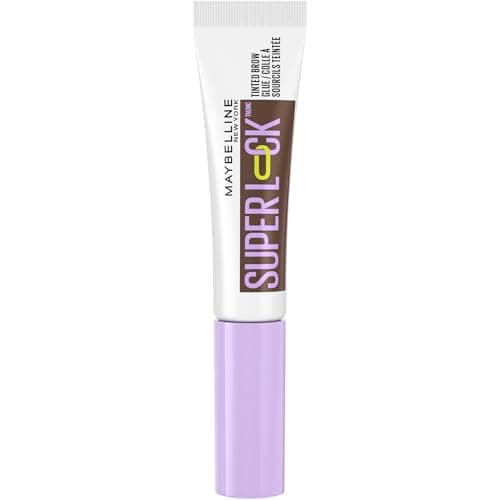Image of Maybelline Brow Glue, Super Lock Brow Glue, Up to 24H Super Hold, Flake-Resistant, Sweat-Resistant, & Transfer-Resistant, Waterproof & Non Sticky, Shade: Warm Deep Brown