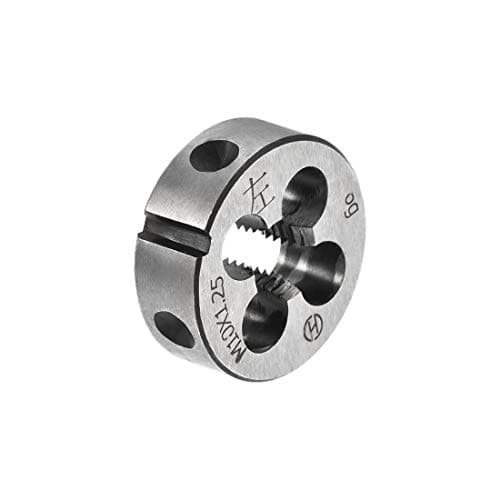 Image of sourcing map M10 X 1.25 Metric Round Die, Machine Thread Left Hand Threading Die, Alloy Tool Steel Screw Thread Cutting Die