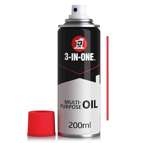 Image of 3-IN-ONE Multi-Purpose Aerosol Spray 200ml, Clean, Lube and Protect Moving Parts, Oil Spray that Helps Prevent Rust, Long Lasting Lubricant for Tools and Gears