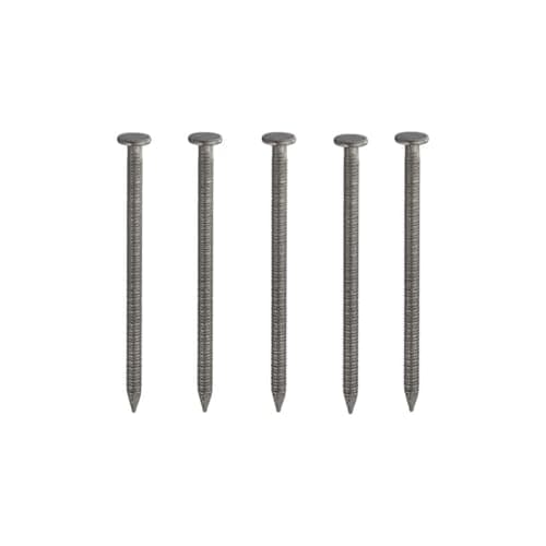 Image of Bright ANNULAR Ring Shank Nails 20mm 25mm 30mm 40mm 50mm 65mm 75mm 100mm (10 x 75mm Annular Ring Shank Nails)