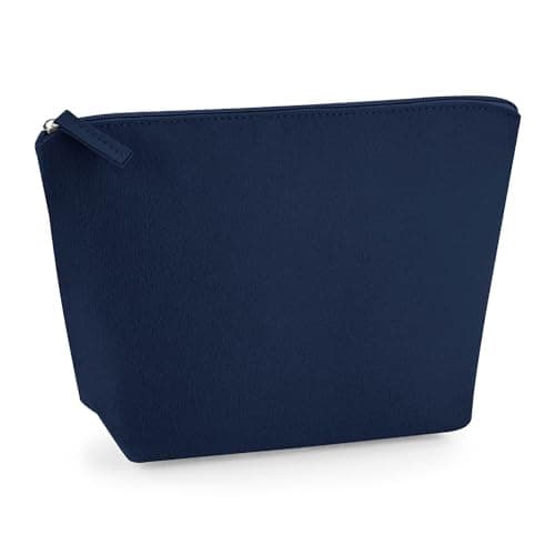 Image of BagBase BG724 Felt Accessory Bag - Essential Travel Items & Makeup Storage - for Men & Women - Medium - Navy