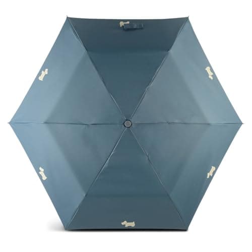 Image of RADLEY London Womens Mini Telescopic Foldaway Umbrella in Uniform Blue