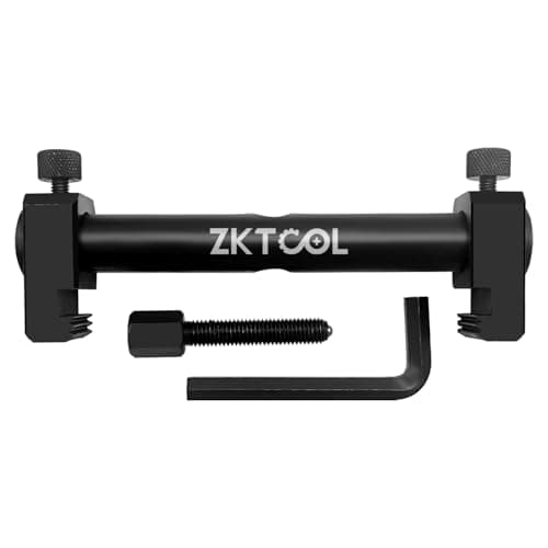 Image of ZKTOOL Universal Pulley Crankshaft Remover, Ribbed Drive Pulley Puller, Adjustable Crankshaft Remover, V-Ribbed Pulley Kits for Crankshafts, Alternators, Air Conditioning Units, Water Pumps, 35-160MM