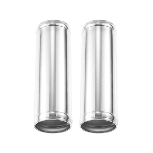 Image of X AUTOHAUX 51mm 2" OD 6" 152mm Length Universal Car Aluminum Alloy Intercooler Pipe Straight Air Intake Tube - Pack of 2