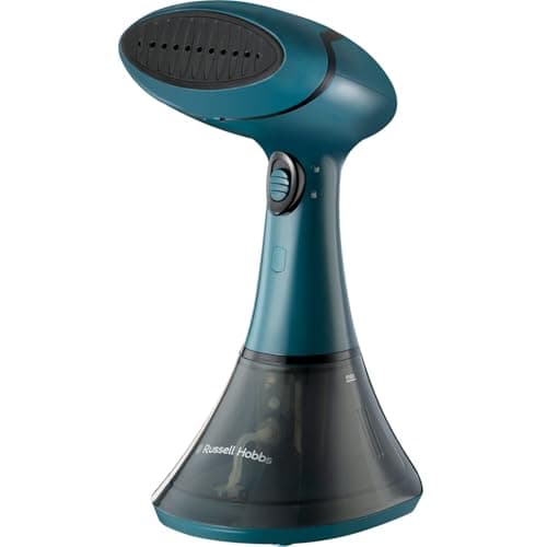 Image of Russell Hobbs Steam Genie Handheld Clothes Steamer, No Ironing Board Needed, Ready to Use in 45s, Power Indicator, Auto-Off, 200ml Removable Water Tank, 3 Attachments, 7m Steam Time, 1600W, 27220