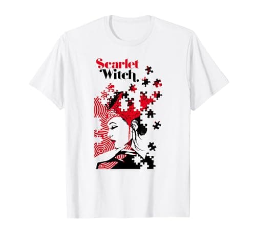 Image of Marvel Avengers Scarlet Witch Wanda Maximoff Puzzle T-Shirt