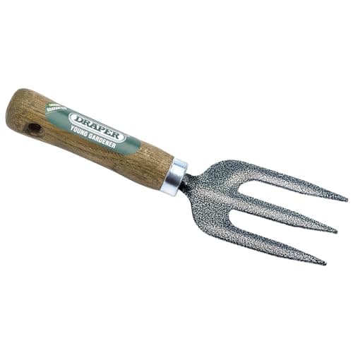 Image of Draper 20697 Young Gardener Hand Weeding Fork,Blue