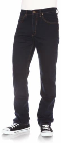 Image of Lee Men's BROOKLYN STRAIGHT Jeans, BLUE BLACK BLUE, 34/30