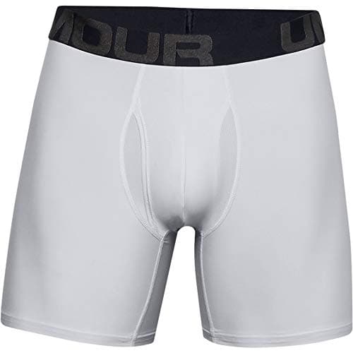 Image of Under Armour Men's Tech 6-inch Boxerjock 1-Pack , Jet Gray (016)/Black , Large