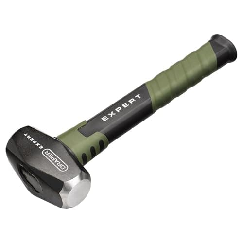 Image of Draper Expert 2.5lb Club Hammer - 1.1kg Forged Steel Head with Steel Core Shaft, Fibreglass Overstrike Handle & Shock-Absorbing Non-Slip Grip - Heavy-Duty Trade Hand Tool