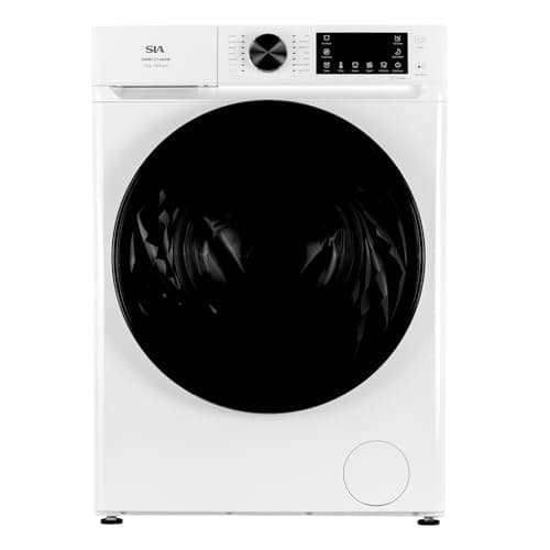 Image of SIA SWM121400W Freestanding 12kg Washing Machine, 1400 RPM, 14 Programs, A Energy Rating, BLDC Inverter Motor, LED Display, 3-24hr Timer Delay, 2 Year Manufacturers Guarantee, White