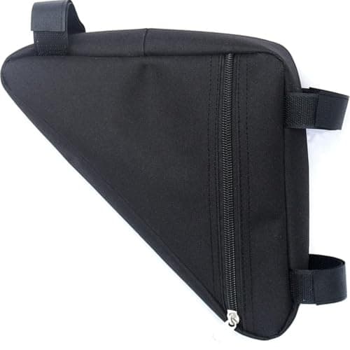 Image of JJiaoLinin Bike Frame Triangle Bag,Cycling Waterproof Front Handlebar Bag Waterproof Bike Frame Bag Cycling Bicycle Frame Bag Bikepacking for Mountain Bike Bicycle Cycling