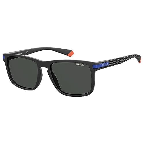 Image of Polaroid PLD 2088/S 0VK MATTE BLACK BLUE, 55, RECTANGULAR, Polarized