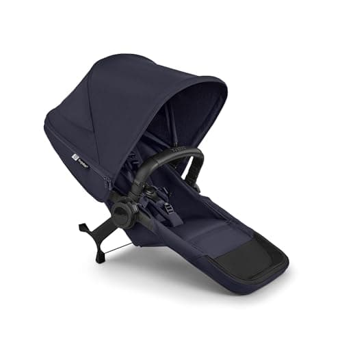 Image of Bugaboo Donkey 6 Double Stroller Extension Set, Converts Your Donkey 6 Single into a Double Side-by-Side Pushchair for Newborn and Toddler, Double Pram with Reversible seat, Deep Indigo