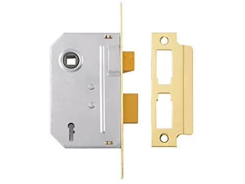 Image of Yale Locks PM246PB25 Internal 2 Lever Mortice Sash Lock 67mm 2.5-inch - Polished Brass Finish