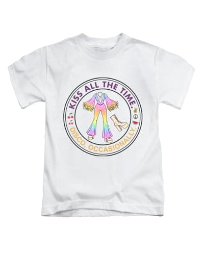 Image of Kiss All The Time Dance Occasionally, Meme Harry pop Trending Styles Together Tee T-Shirt Funny Unisex T Shirt Top White