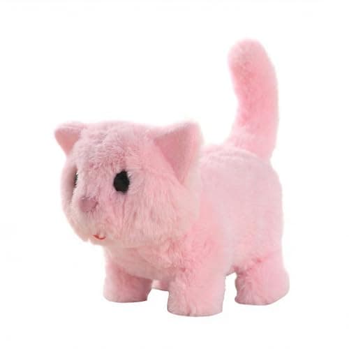 Image of Comforso Realistic Cat Toy,Interactive Stuffed Animal That Meows,Walks & Wags Its Tail,Bringing Endless Joy Like a Real Pet,Great Gift for Cat Lovers