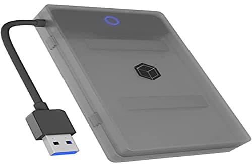 Image of ICY BOX SATA to USB Adapter for 2.5" HDD / SSD, Hard Disk Adapter, USB 3.0, USB-A, Protective Case, Toolless, External Case, IB-AC603b-U3