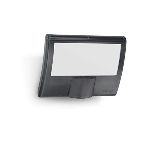 Image of STEiNEL LED Flood Light XLED Curved S Anthracite, 9.3 W Security Light, Twilight and 160° Motion Sensor, 8 m Reach 12 x 16 x 10.7 cm 012076